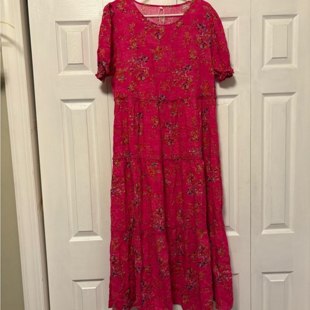 Vibrant Floral Maxi Dress